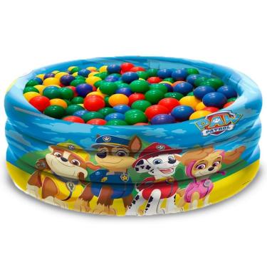 Imagem de Piscina Infantil Patrulha Canina Inflável 100 Litros 3 Anos