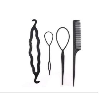 Imagem de Kit De Acessórios Para Fazer Penteados Rápido Coque