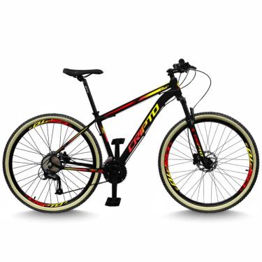 Imagem de Bicicleta Aro 29 Cripto 24 Marchas Freios Disco e Suspensão Pneu Bege