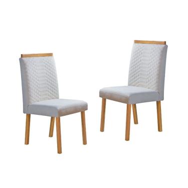 Imagem de Cadeiras para Mesa de Jantar Estofada - Alice - Art Salas