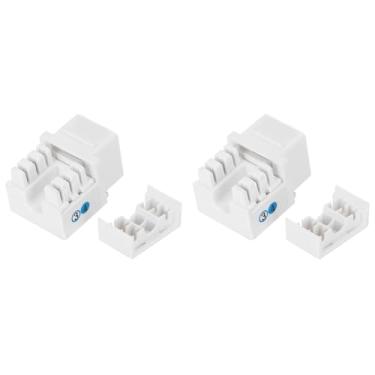 Imagem de Módulo de Voz de Telefone de 10 Unidades Porta única RJ11 Cat 3 Com Tampa contra Poeira para Acessório de Fiação de Rede Equipado Com Tampa contra Poeira Módulo de Rede para