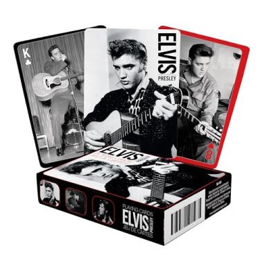 Imagem de AQUARIUS Elvis Playing Cards - Elvis Presley Themed Deck of Cards for Your Favorite Card Games - Officially Licensed Elvis Merchandise & Collectibles - Poker Size with Linen Finish