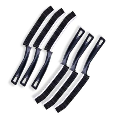 Imagem de 6 Escovinhas de Limpeza para Banheiro, Cozinha e Frestas – Escovas Para Rejunte Encardido, Cantos Difíceis e Trilhos de Janelas