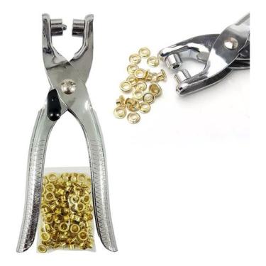 Imagem de Alicate Colocar Ilhós 4,8mm Pregar Papel Tecido Plástico. - Monaliza