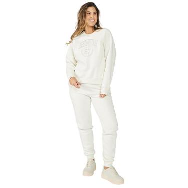 Imagem de Calça Aeropostale Moletom Creme Feminina-Feminino