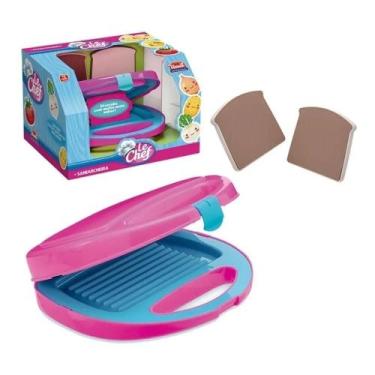 Imagem de Brinquedo Sanduicheira Infantil Le Chef Com 02 Torradas Cozinha Faz De