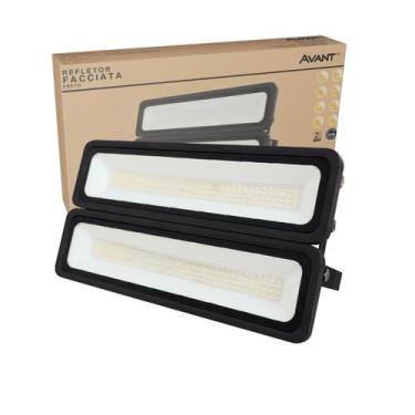 Imagem de Refletor Led Facciata Modular Preto 100W 6500K Biv - Avant