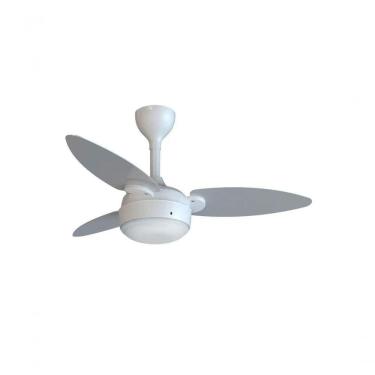 Imagem de Ventilador De Teto Ventisol Elluz Inverter Controle Remoto Branco Com Cinza Bivolt