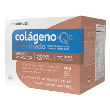 Imagem de Colágeno Verisol Sachês 30x5g Sabor Natural + Q10 Maxinutri-Unissex