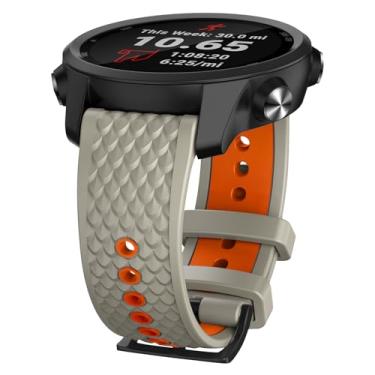 Imagem de ISABAKE Pulseira de relógio de 20 mm compatível com Coros Pace 2/Coros Apex 42 mm/Apex 2, pulseira de substituição de silicone macio de liberação rápida para relógio inteligente Coros Pace 2 feminino