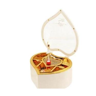 Imagem de Caixinha De Música Caixa Coração Bailarina Presente  - fc