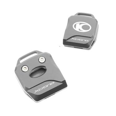 Imagem de jininshengxindianzi Compatible With XCITING NIKITA 200 250 300 LIKE 150 180 Motorcycle CNC Accessories Key Cover Case Shell Keychain Keyring(Key cover Titanium)