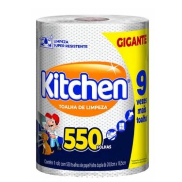 Imagem de Papel Toalha Kitchen Gigante Folha Dupla 550 Folhas