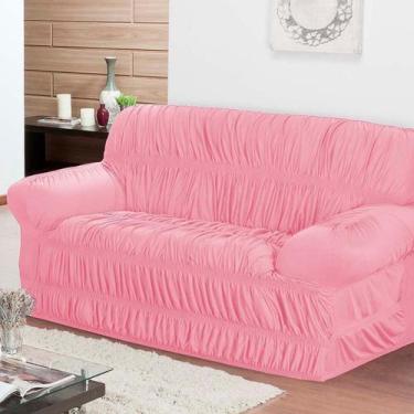 Imagem de Capa de Sofá 2 Lugares Elástica em Malha Gel - Cores Chamativas e Fixa