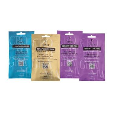 Imagem de Eudora Kit Cronograma Capilar Nutrição Siàge Terapia dos Fios 60ml cada (4 itens)