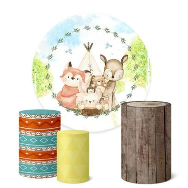 Imagem de Trio Capas Cilindro + Painel Redondo 1,50m Bosque - Fadrix, K1BSQ0010