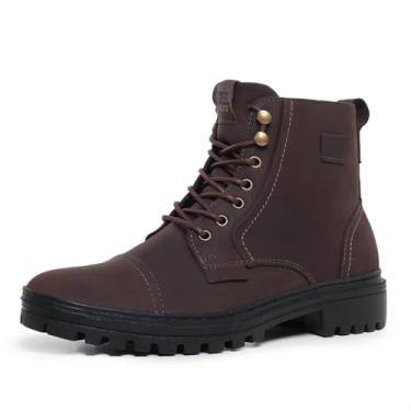 Imagem de 4200LC-Bota Masculina Robusta em couro forrada conforto e estilo (Marrom, BR, Adulto, Numérico, 44)