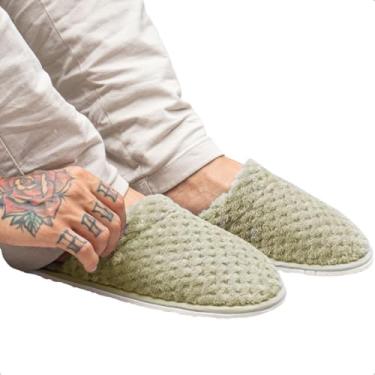 Imagem de Pantufa Chinelo Masculina Microfibra Flannel Aveludada Pollo (Cerrado, BR, Adulto, Faixa Numérico, 39, 40)