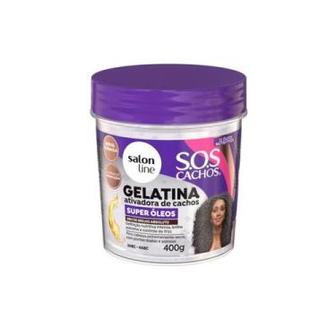 Imagem de Gelatina Super Óleos S.O.S Cachos 400g Salon Line