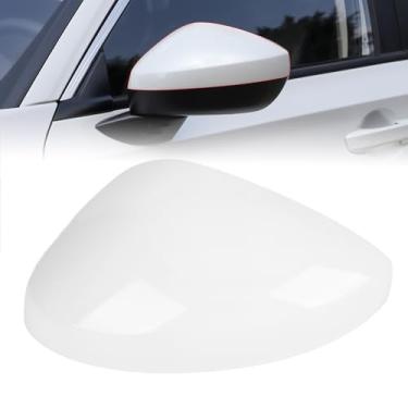 Imagem de RACBOX Capa de espelho lateral do motorista tampa branca do espelho retrovisor compatível com 11th Civic 2022 2023 2024, versão sem luz de seta