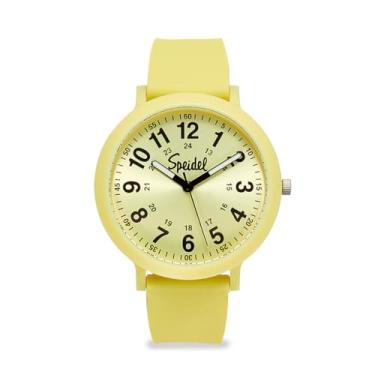 Imagem de Speidel Relógio de plástico reciclável Eco Color Pop com pulseira de silicone reciclável de 18 mm, Limoncello, 18mm