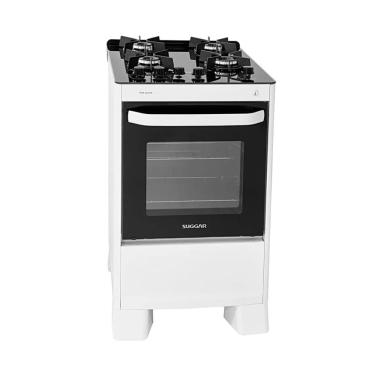 Imagem de Fogão de Piso 4 Bocas Suggar Max Glass Branco Bivolt