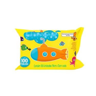 Imagem de Kit 100 Lenço Umedecido Kit Toalhas Umedecidas Bebe Praticidade e Cuidado em Cada Toque Linha Premium M5 Armarinhos