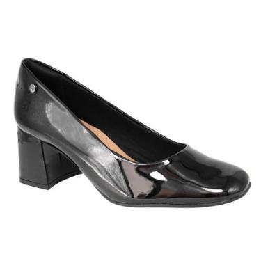 Imagem de Scarpin Ramarim Salto Médio Grosso Sapato Feminino 17222, Preto, 38