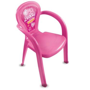 Imagem de Cadeira Monobloco com Braços Infantil Estampada (Beauty)