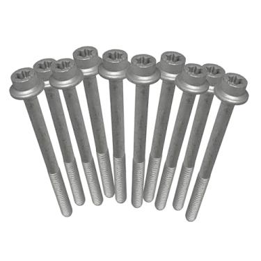 Imagem de Kit 10 Parafusos Cabeçote Original 93294943 Compatível com Monza Vectra Astra Zafira S10 Blazer Kadett Omega