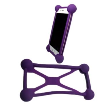 Imagem de Capinha Celular Borracha Elástica Protetora BOLINHA Anti-Impacto Anti-queda Capa Celular Universal Bumper Bomper Silicone (roxo)