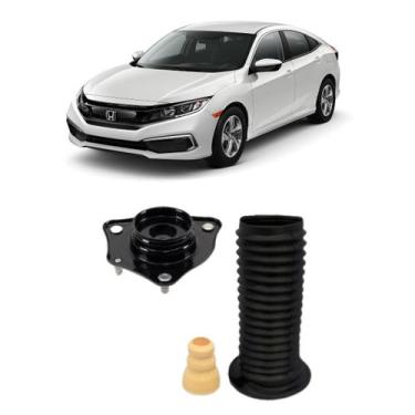 Imagem de Kit Coxim Batente Amortecedor Dianteiro Civic 2017/.. 1 Lado - Solupe 