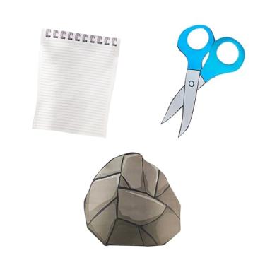 Imagem de predolo Conjunto de Fantasia de Pedra, Papel E Tesoura, Acessórios de Halloween, Fantasia para Aniversário E Feriado