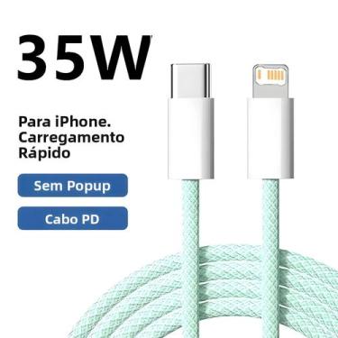 Imagem de Cabo PD Trançado De Carregamento Rápido De 35W Para iPhone 13 14 pro M