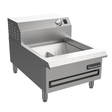Imagem de Conservador de Fritura Elétrico Venâncio Linha Prime Aço Inox Uma Cuba Aquecedor 18" 127v