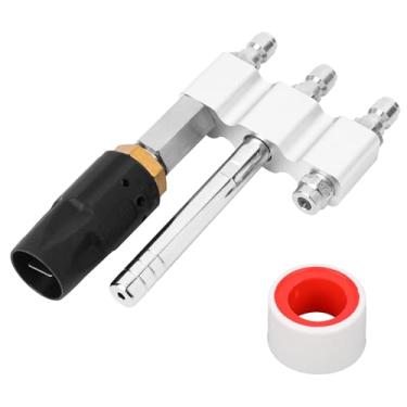 Imagem de Bico Giratório 3 em 1 Shooter Tip M5, Bico Ajustável para Lavadora de Alta Pressão com Conexão Rápida 1/4 Polegada 3-7 GPM/bico Lavagem Suave a Jusante para Lavagem de Veículos e Jardins