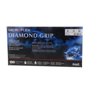 Imagem de Luvas Ansell MICROFLEX Diamond Grip MF-300 tamanho XL (200)