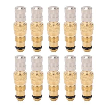 Imagem de Chiffonade 10 peças de haste de válvula líquida de ar de trator, hastes de válvula de pneu de latão TR218A TR618A CH3 Substituição de carcaças de núcleo para reboques de equipamentos agrícolas de