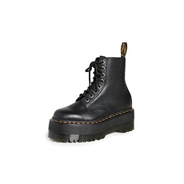 Imagem de Dr. Martens Botas femininas 1460 Pascal Max Combat, Preto, 10
