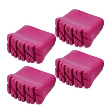 Imagem de Fenteer 4 peças de para pés de escada, tapetes dobráveis para pés de escada, antiderrapantes, protetores de piso, almofadas de perna fáceis de instalar