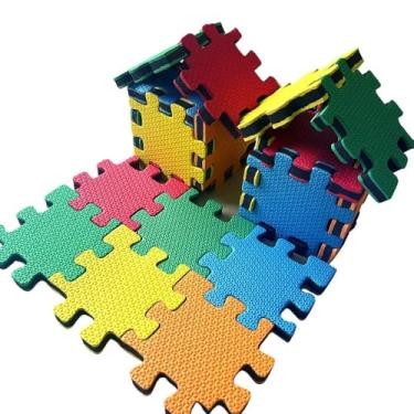 Imagem de Quebra-Cabeça Infantil em EVA, 18 Peças, 14x14cm, Colorido