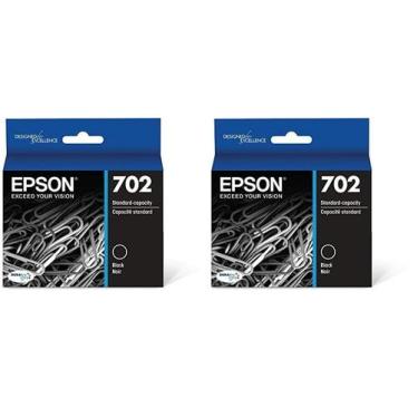 Imagem de Cartucho de tinta Epson T702 DuraBrite Ultra Black (pacote com 2)