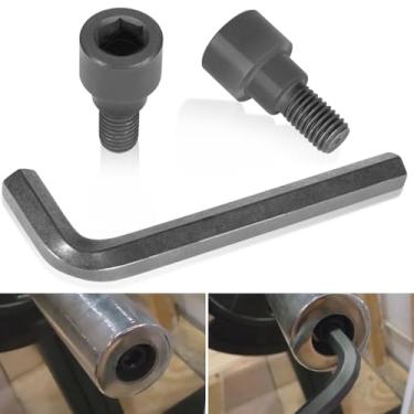 Imagem de Parafusos hexagonais e chave em L Allen hexagonal de 12 mm perfeita para barras olímpicas, barras de enrolar, barras de tríceps, barras de halteres