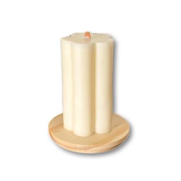 Imagem de Vela Aromática Artesanal Sonho Floral, Lavanda e Flor de Laranjeira, Cera Vegetal, 120g