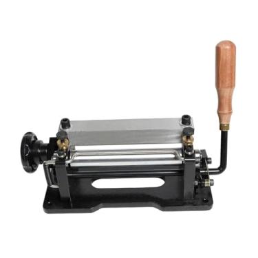 Imagem de oshhni Máquina manual para descascar couro, máquina de descascar, ferramenta multifuncional ajustável para descascar couro para pulseiras de relógio e cintos