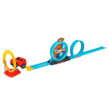 Imagem de Brinquedo Pista Radical Com Carrinho E Looping Obstáculo De Fogo E Lançador Para Crianças 3 Anos Diversão Garantida
