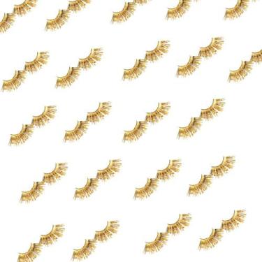 Imagem de Cílios Postiços Metalizado Dourado Cromus