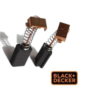 Imagem de Carvão esmerilhadeira lixadeira Black Decker G650 par de escovas de ca