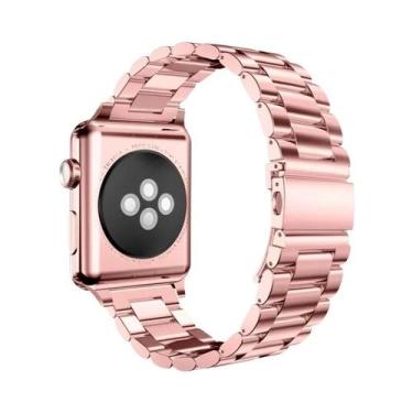 Imagem de Pulseira De Aço Inoxidável Para Apple Watch 45mm 49mm 41mm 40mm 44mm 4