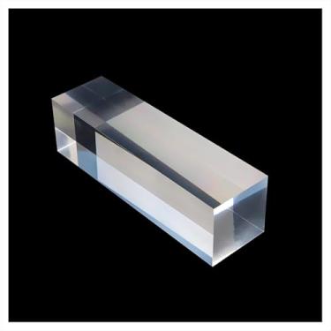 Imagem de Bloco De Exibição De Cubo Acrílico Transparente, Bloco De Exibição De Acrílico Cubo Transparente Sólido Figuras Reutilizáveis Blocos De Exibição Colecionáveis P, 4 * 4 * 18Cm